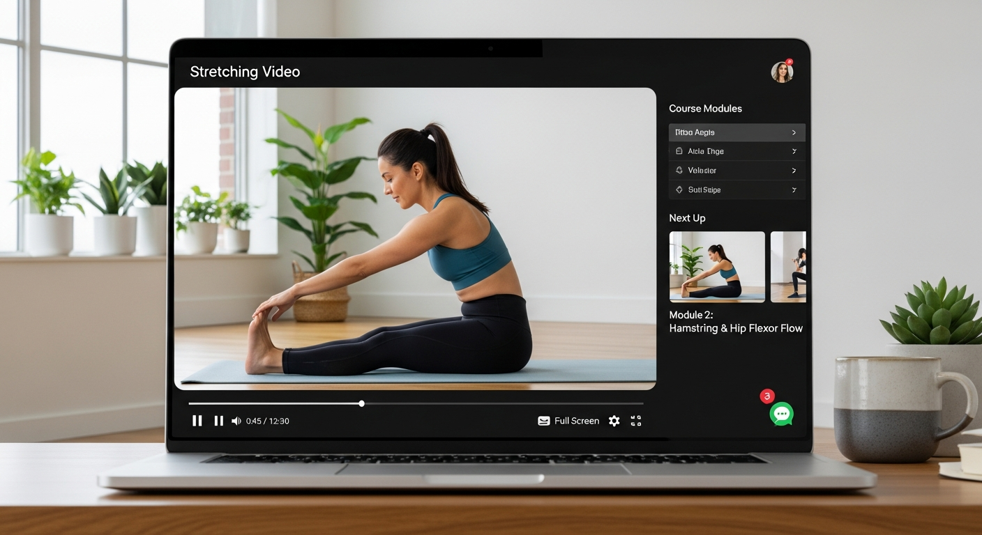Онлайн-урок стретчинга на платформе
